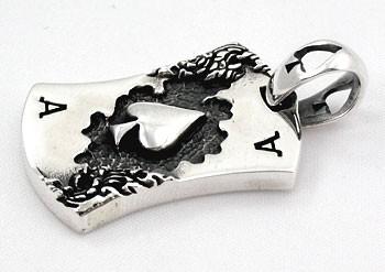 Ace Spade Mens Dog Tag Pendant