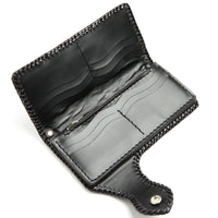 Genuine Stingray Leather Silver Dragon Concho Big Biker Wallet