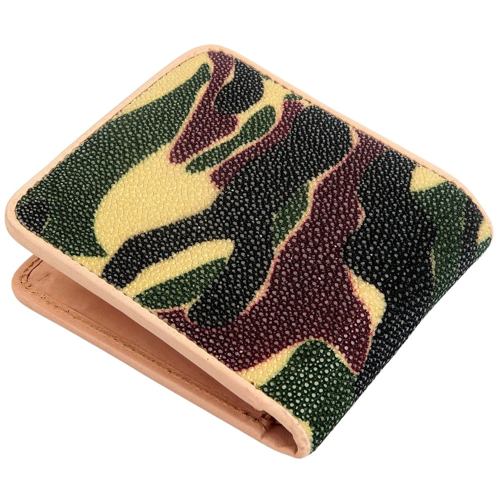 Camouflage Genuine Stingray Leather Wallet