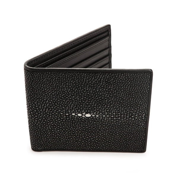 Black Polished Stingray Wallet