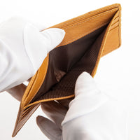 Butter Tan Genuine Ostrich Leather Wallets
