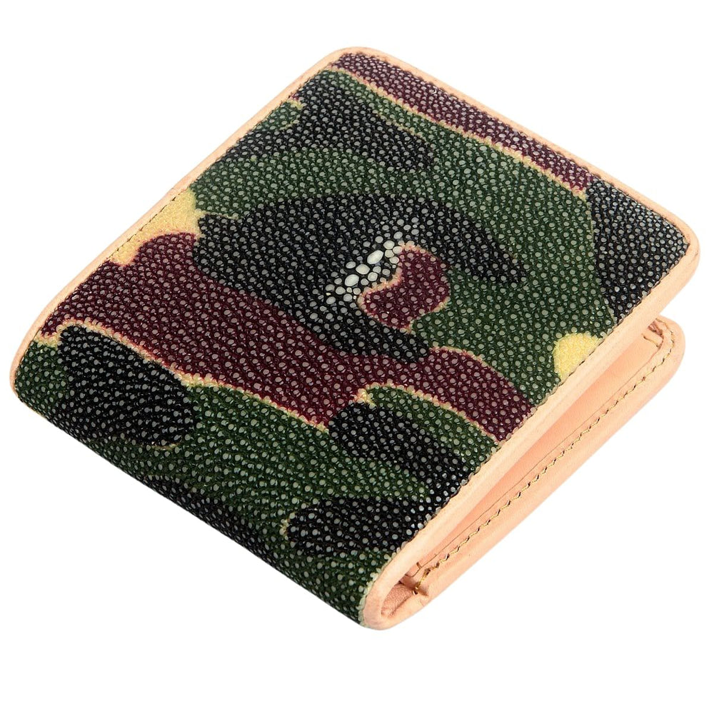 Camouflage Genuine Stingray Leather Wallet