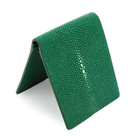 Green Polished Stingray Wallet