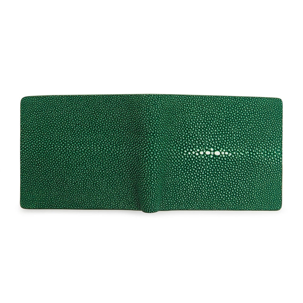 Green Polished Stingray Wallet