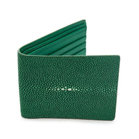 Green Polished Stingray Wallet