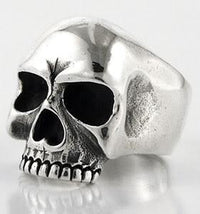 Keith Richards Skull Sterling Silver Biker Ring