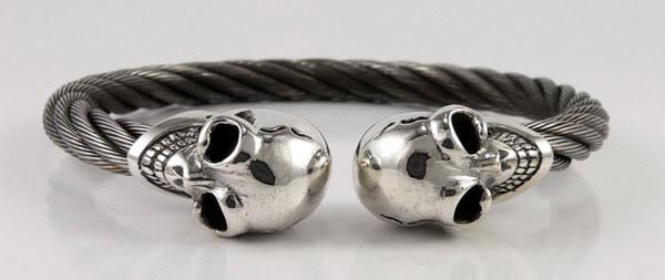 Alexander McQueen Double Wrap Skull Bracelet - Farfetch