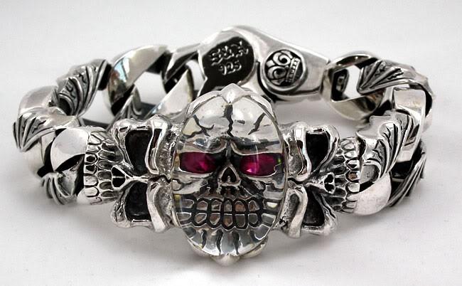 Alexander McQueen Safety Pin Skull Bracelet | Harrods US